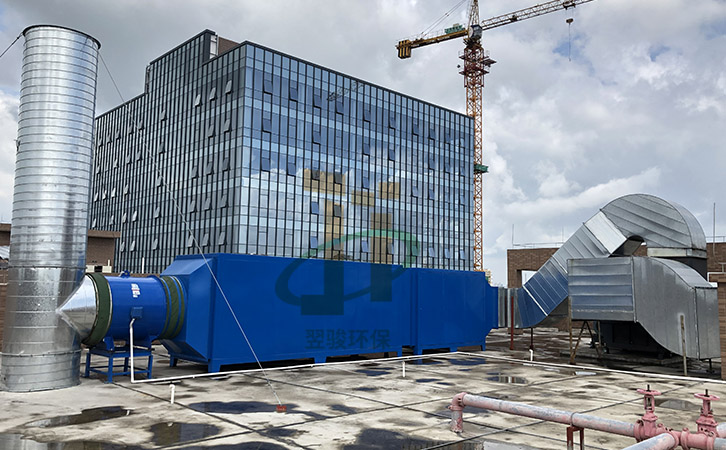 生物除臭系統設備+活性炭吸附器廢氣處理工程案例